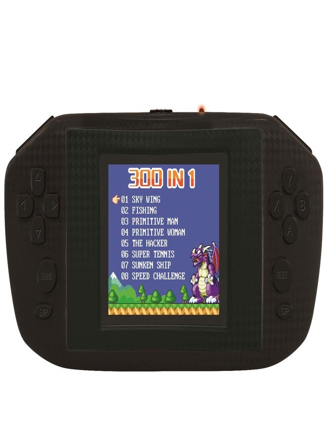 ليكسيبوك جهاز ألعاب محمول LEXiBOOK JL3000 Power Cyber Arcade، يحتوي على 300 لعبة، وشاشة LCD ملونة 2.8 بوصة، لون أسود - Image 1